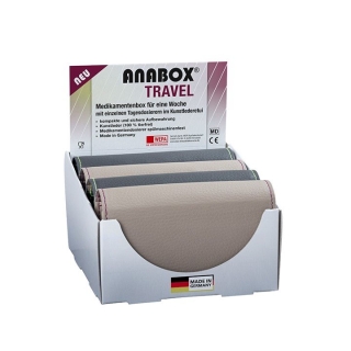 Anabox Medidispenser Travel 7tage D/f/i Disp 4 Stück