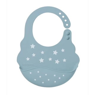 Babyono Silicone Bib Stars 6m+ Reg Misc