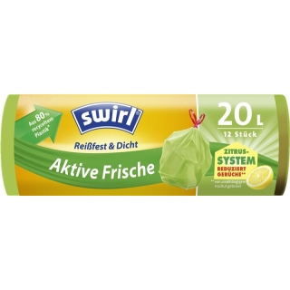 Пакеты для мусора Swirl Activ-Fresh 20л 12 шт.